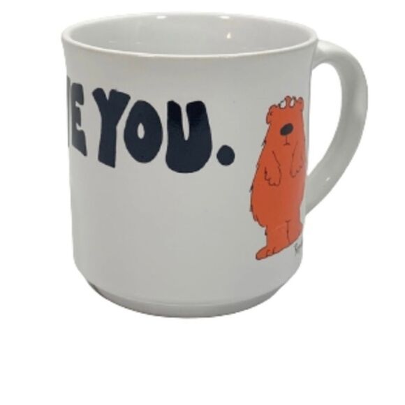 Vintage Sandra Boynton I Love You Coffee Cup. Recycled paper products. - Picture 4 of 6